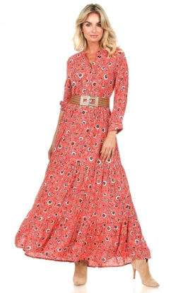 Lollys Laundry |  Floral maxi dress Nee | red