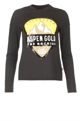 Goldbergh | Ski sweater with sequins Aspen | black