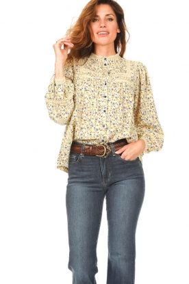 Lollys Laundry |  Floral blouse Tulia | natural