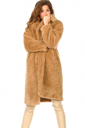 JC Sophie |  Faux fur coat Judy | camel 