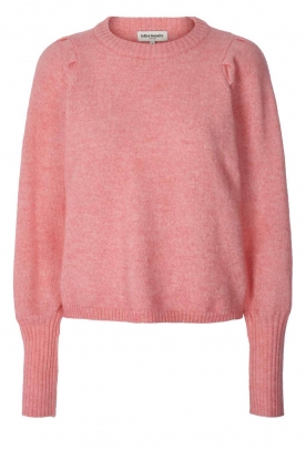 Lollys Laundry | Sweater with balloon sleeves Pricilla | pink