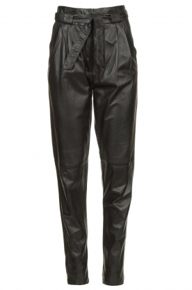 Ibana | Leather pants Paula | black