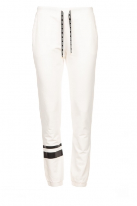 Liu Jo Easywear | Sweatpants with stripes Lico | white