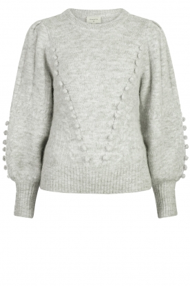 Dante 6 | Knitted sweater with pompoms Matin | grey