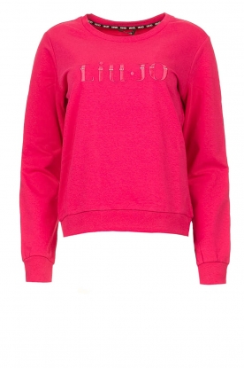 Liu Jo Easywear |Sweater met logo Umla | fuchsia 