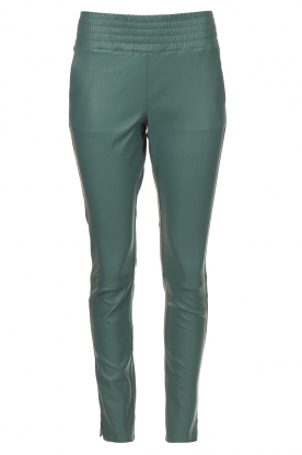 Ibana | Stretch leather pants Colette | green