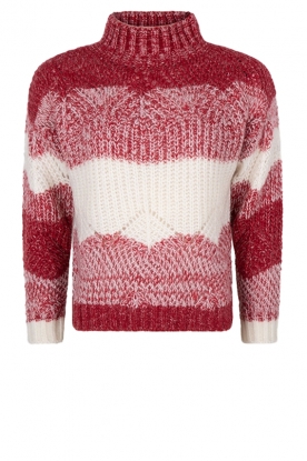Berenice | Knitted turtleneck sweater Appoline | red  