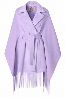 Kocca | Luxe cape coat Glaeda | purple