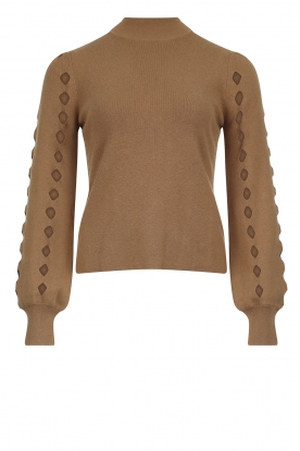Kocca | Sweater with cut-outs Varor | camel