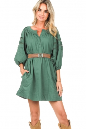 Vanessa Bruno |  Dress with puff sleeves Teva | green 