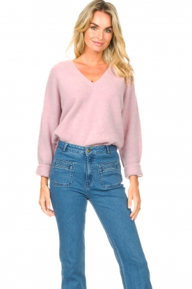 Vanessa Bruno |  Oversized knitted sweater Tilda | lilac