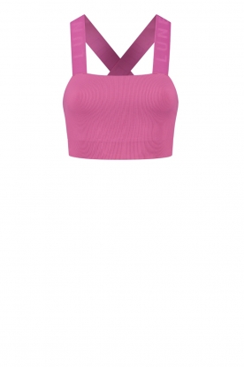 Lune Active | Sports bra with crossed straps Lola | pink