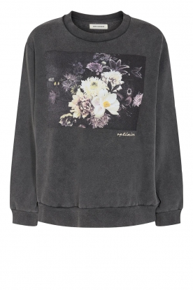 Sofie Schnoor | Sweater with imprint Viola | black 