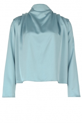 Silvian Heach | Satin top Kingston | blue