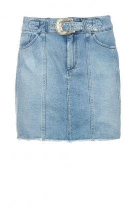 Liu Jo Denim | Denim skirt with waist belt Tella | blue