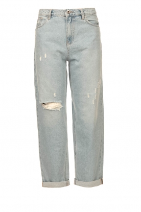 Liu Jo Denim |Wide fit jeans met gescheurde details Kina | blauw 