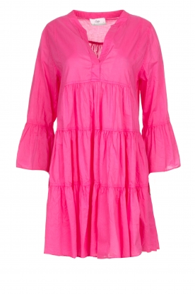 Devotion | Cotton dress with ruffles Hague | pink