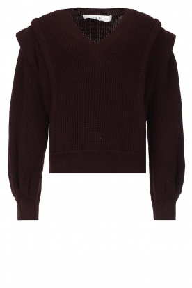 IRO | Sweater with shoulder details Lore | bordeaux 