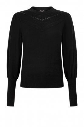 Aaiko | Sweater with Lace Katey | black