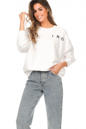 IRO |  Crewneck sweater with IRO logo Meyssa | white 