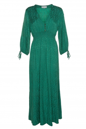 Les Favorites | Midi dress with print Maartje | green