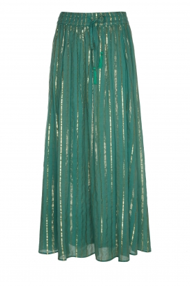 Les Favorites | Maxi skirt with lurex details Lott | green