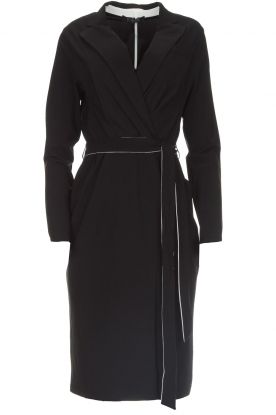 D-ETOILES CASIOPE | Wrinkle free stretch dress Rien | black
