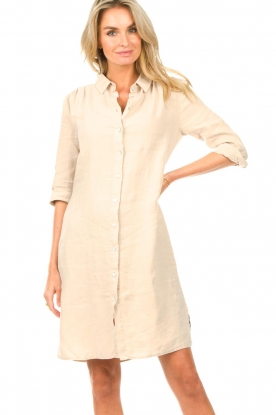 Knit-ted |  Linen blouse dress Bailey | natural