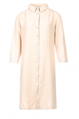 Knit-ted | Linen blouse dress Bailey | natural