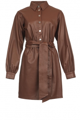 Faux leather dress Lucy | brown... | Liu Jo | Little Soho