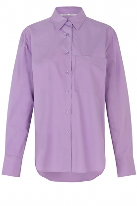 Second Female | Poplin blouse Alulin | purple