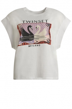 Twinset | T-shirt with print Lotta | white