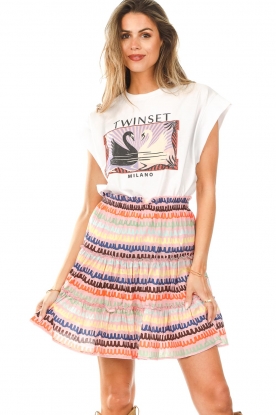 Twinset |  T-shirt with print Lotta | white