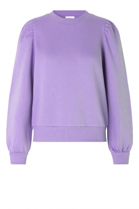 Second Female | Sweater with puff sleeves Carmelle | purple