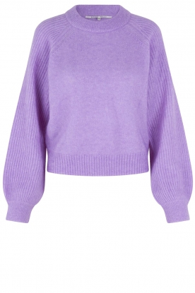 Second Female | Knitted mohair sweater Brookline | purple