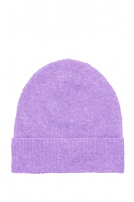 Second Female | Knitted mohair beanie Brook | purple