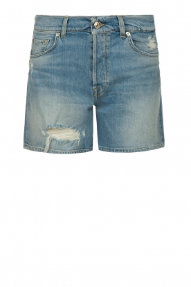 7 For All Mankind | Ripped denim shorts Billie | blue