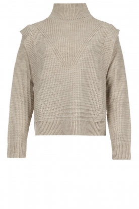 Be Pure |  knitted turtleneck sweater Claire | beige