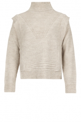 Be Pure | knitted turtleneck sweater Claire | beige