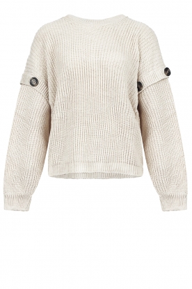 Be Pure | Knitted sweater Freddo | beige