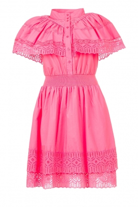Silvian Heach | Broderie dress Pumay | pink