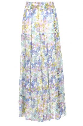 Silvian Heach | Maxi skirt with floral print Quinghai | Violet