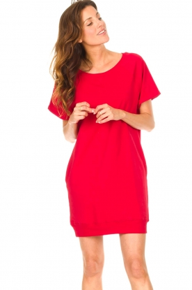 Blaumax |  Sweater dress Queens | red 