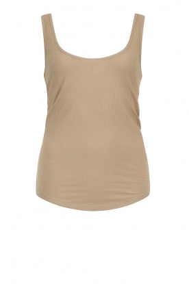 Blaumax | Ribbed tank top Sylt | beige