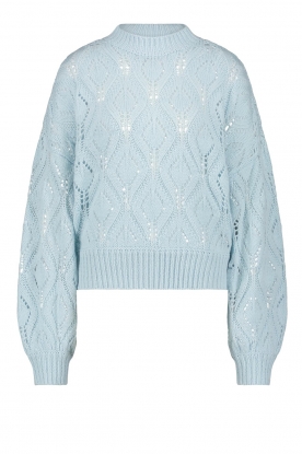 Freebird | Ajour knitted sweater Yma | light blue