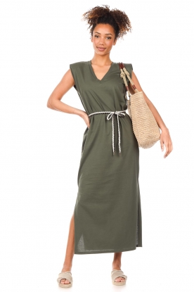 Dante 6 |  Dress with waist string Muscle | green