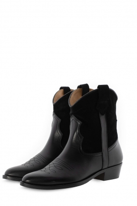 Toral | Leather cowboy boots Cathay | black