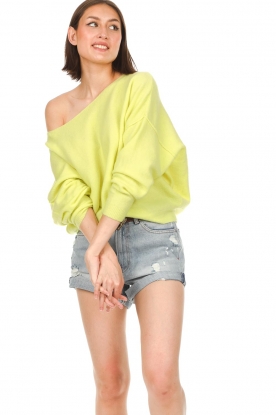 American Vintage |  Knitted sweater Damsville | yellow 