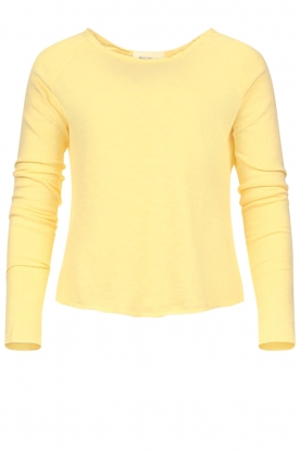 American Vintage | Basic round neck T-shirt Sonoma | yellow