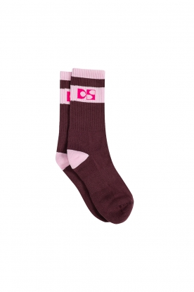 Dolly Sports | Sports socks with logo DS | bordeaux